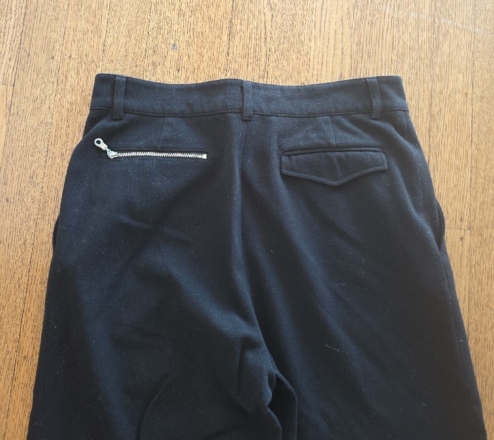 💙French Classic Wide-Leg Black Women's Pants - Picture 6 of 9